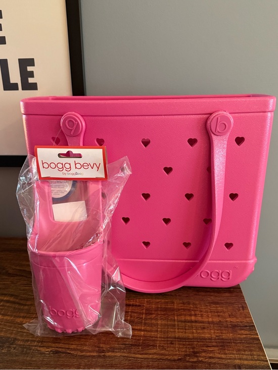 BOGG BAG Handbags - BABY BOGG BAG Pink Heart-Cutout Tote with Matching Bevy